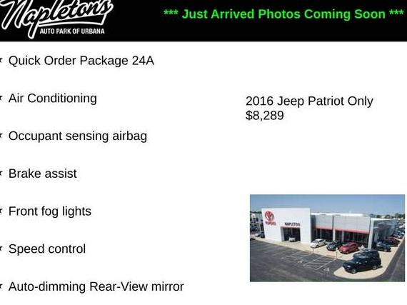 JEEP PATRIOT 2016 1C4NJPBA2GD788512 image