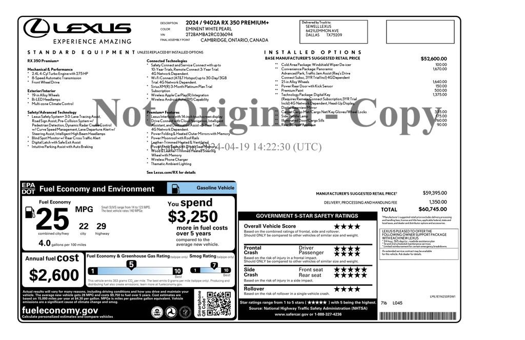 lexus rx 2024 2T2BAMBA2RC036094 image lexus rx 2024 2T2BAMBA2RC036094 image