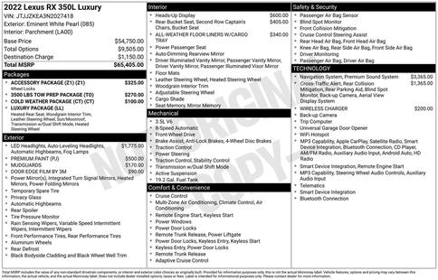 lexus rx 2022 JTJJZKEA3N2027418 image lexus rx 2022 JTJJZKEA3N2027418 image