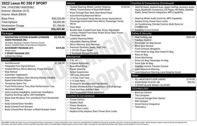 lexus rc 2022 JTHGZ5BC1N5025362 image lexus rc 2022 JTHGZ5BC1N5025362 image