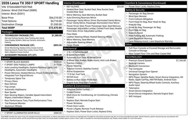 lexus tx 2026 5TDAAAB69TS057968 image lexus tx 2026 5TDAAAB69TS057968 image