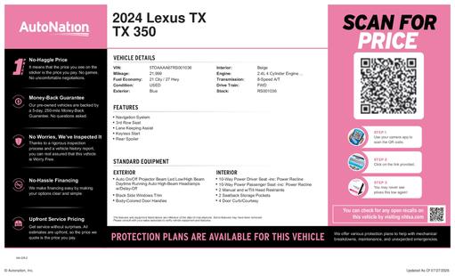 lexus tx 2024 5TDAAAA67RS001036 image lexus tx 2024 5TDAAAA67RS001036 image