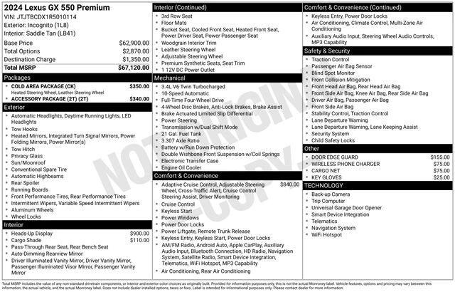 lexus gx 2024 JTJTBCDX1R5010114 image lexus gx 2024 JTJTBCDX1R5010114 image