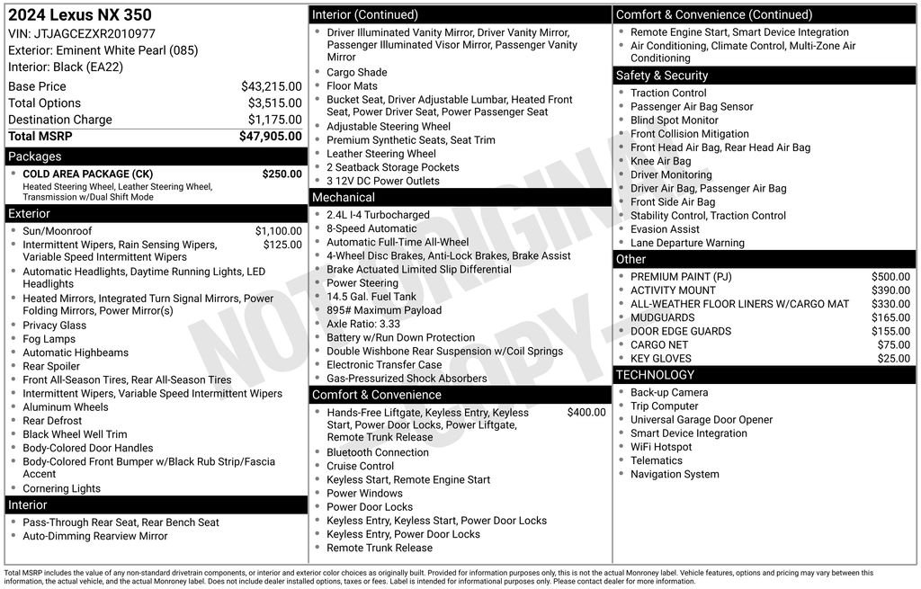 lexus nx 2024 JTJAGCEZXR2010977 image lexus nx 2024 JTJAGCEZXR2010977 image