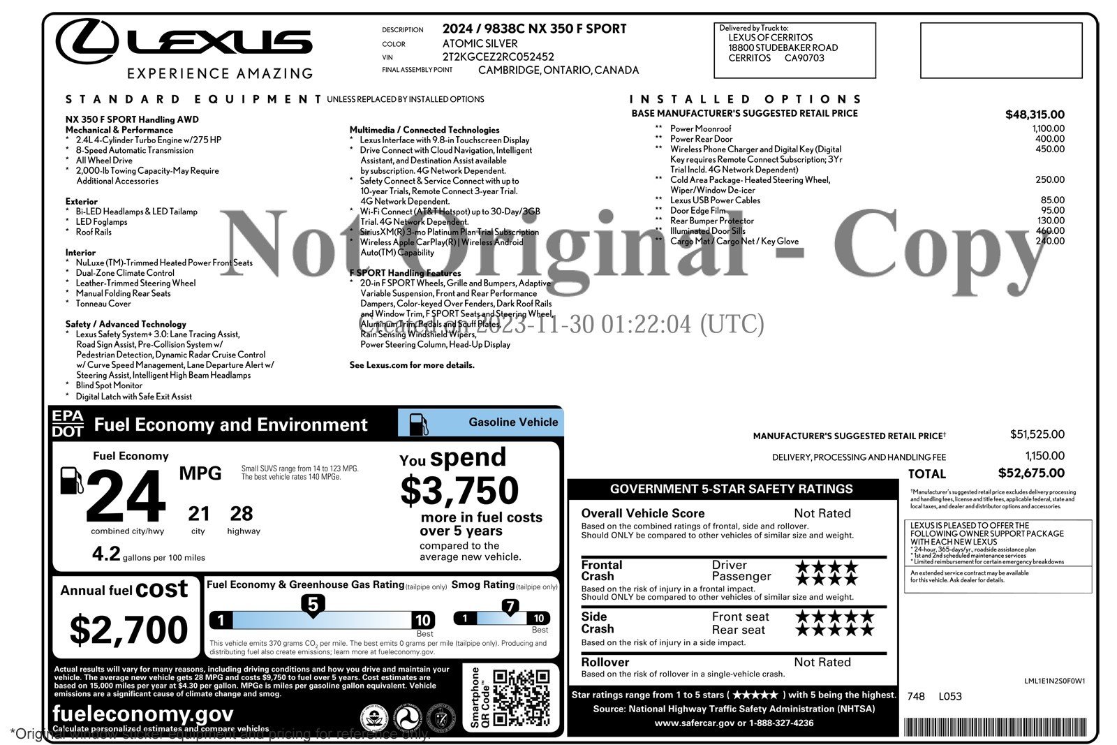 lexus nx 2024 2T2KGCEZ2RC052452 image lexus nx 2024 2T2KGCEZ2RC052452 image