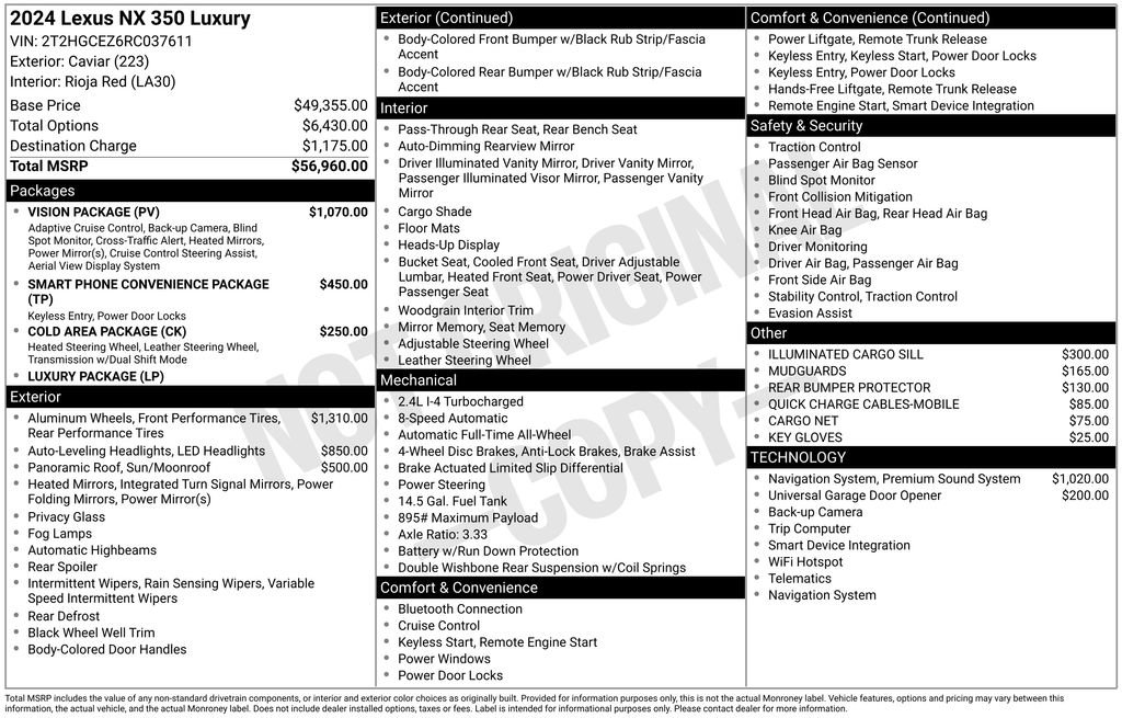 lexus nx 2024 2T2HGCEZ6RC037611 image
