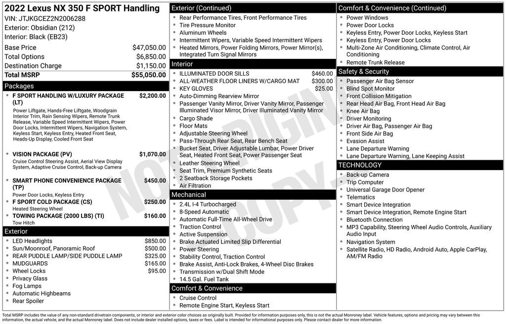 lexus nx 2022 JTJKGCEZ2N2006288 image lexus nx 2022 JTJKGCEZ2N2006288 image