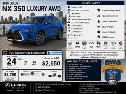 lexus nx 2025 2T2HGCEZ5SC080195 image lexus nx 2025 2T2HGCEZ5SC080195 image