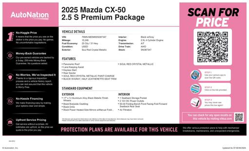 mazda cx-50 2025 7MMVABDM6SN387347 image mazda cx-50 2025 7MMVABDM6SN387347 image