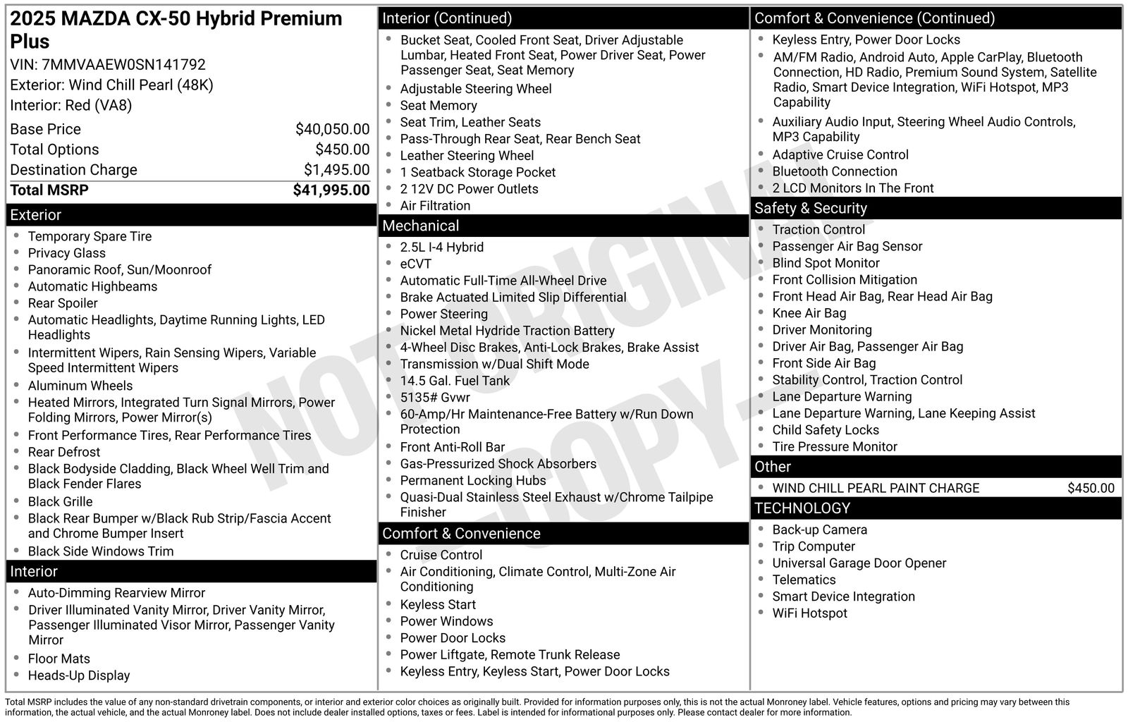 mazda cx-50 2025 7MMVAAEW0SN141792 image mazda cx-50 2025 7MMVAAEW0SN141792 image
