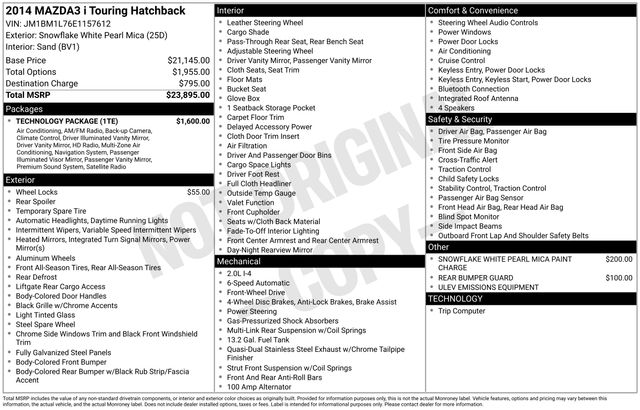 mazda mazda3 2014 JM1BM1L76E1157612 image mazda mazda3 2014 JM1BM1L76E1157612 image