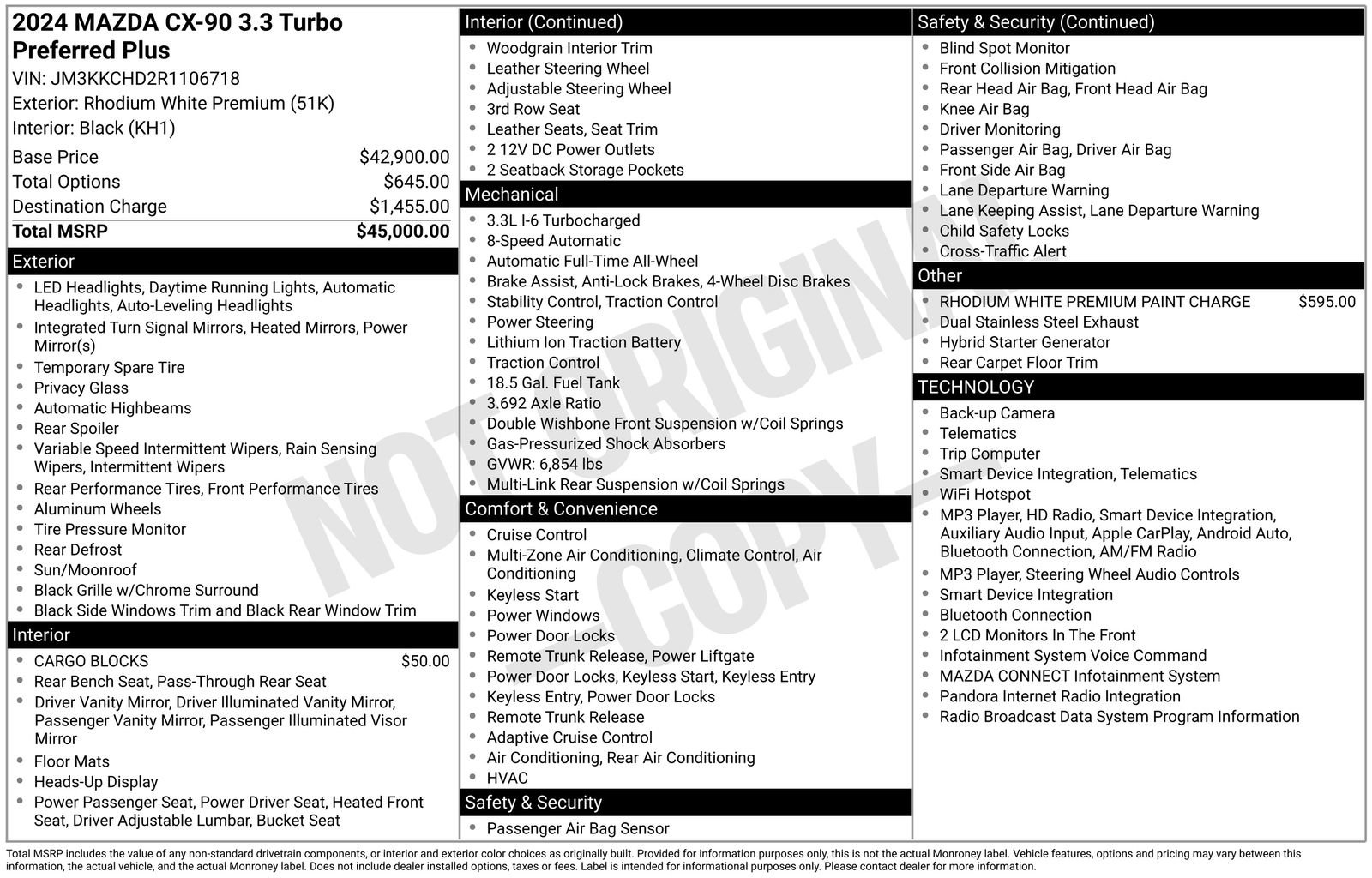 mazda cx-90 2024 JM3KKCHD2R1106718 image mazda cx-90 2024 JM3KKCHD2R1106718 image