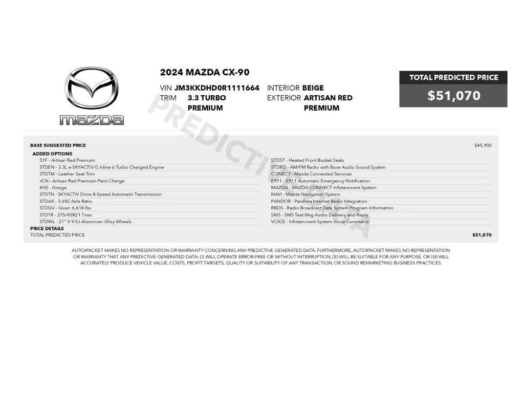 mazda cx-90 2024 JM3KKDHD0R1111664 image mazda cx-90 2024 JM3KKDHD0R1111664 image