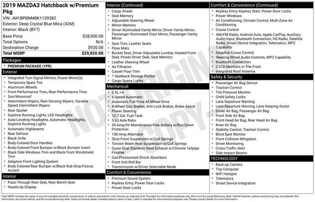mazda mazda3 2019 JM1BPBNM8K1139382 image mazda mazda3 2019 JM1BPBNM8K1139382 image