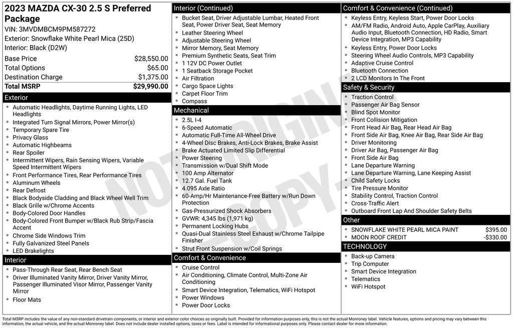 mazda cx-30 2023 3MVDMBCM9PM587272 image mazda cx-30 2023 3MVDMBCM9PM587272 image