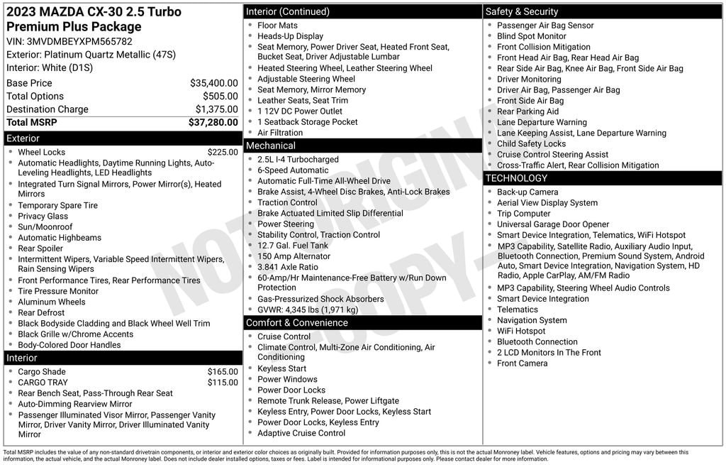mazda cx-30 2023 3MVDMBEYXPM565782 image mazda cx-30 2023 3MVDMBEYXPM565782 image