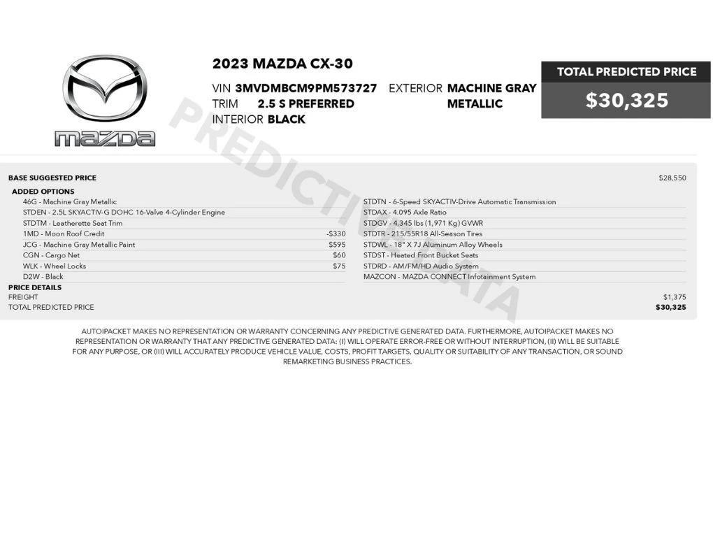 mazda cx-30 2023 3MVDMBCM9PM573727 image mazda cx-30 2023 3MVDMBCM9PM573727 image