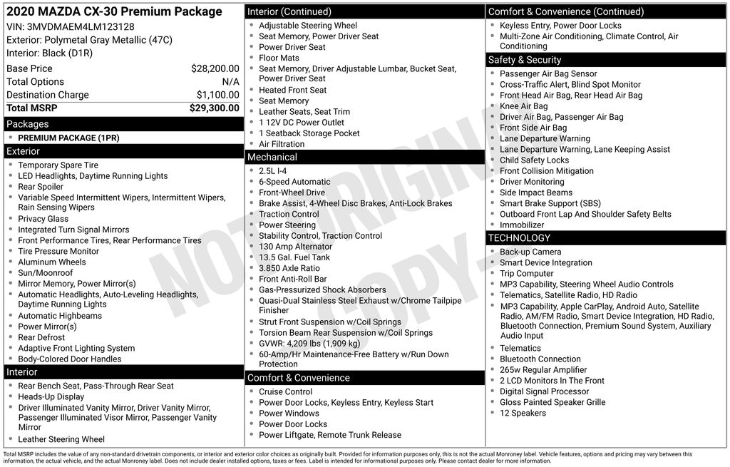 mazda cx-30 2020 3MVDMAEM4LM123128 image mazda cx-30 2020 3MVDMAEM4LM123128 image