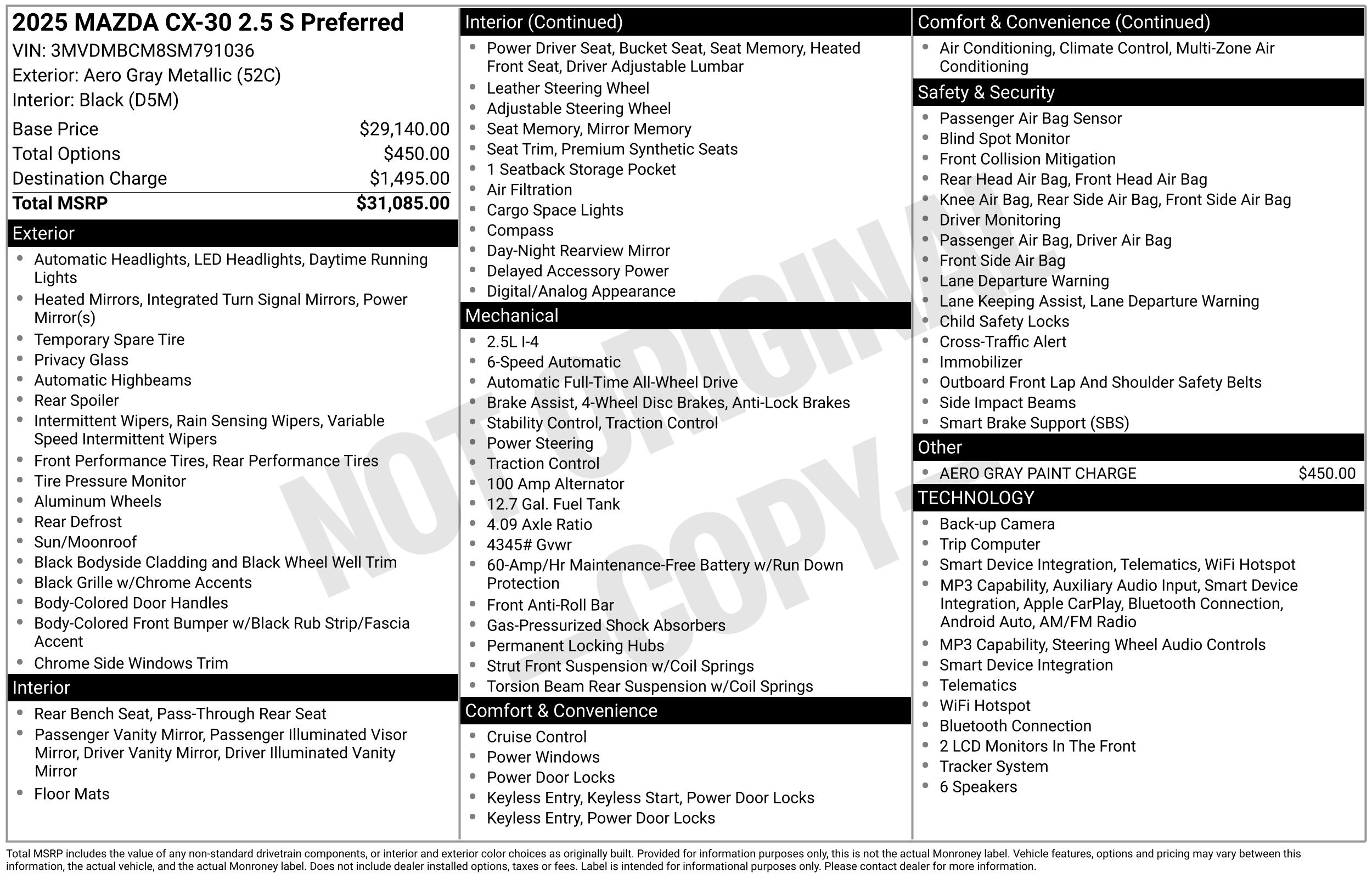 mazda cx-30 2025 3MVDMBCM8SM791036 image mazda cx-30 2025 3MVDMBCM8SM791036 image
