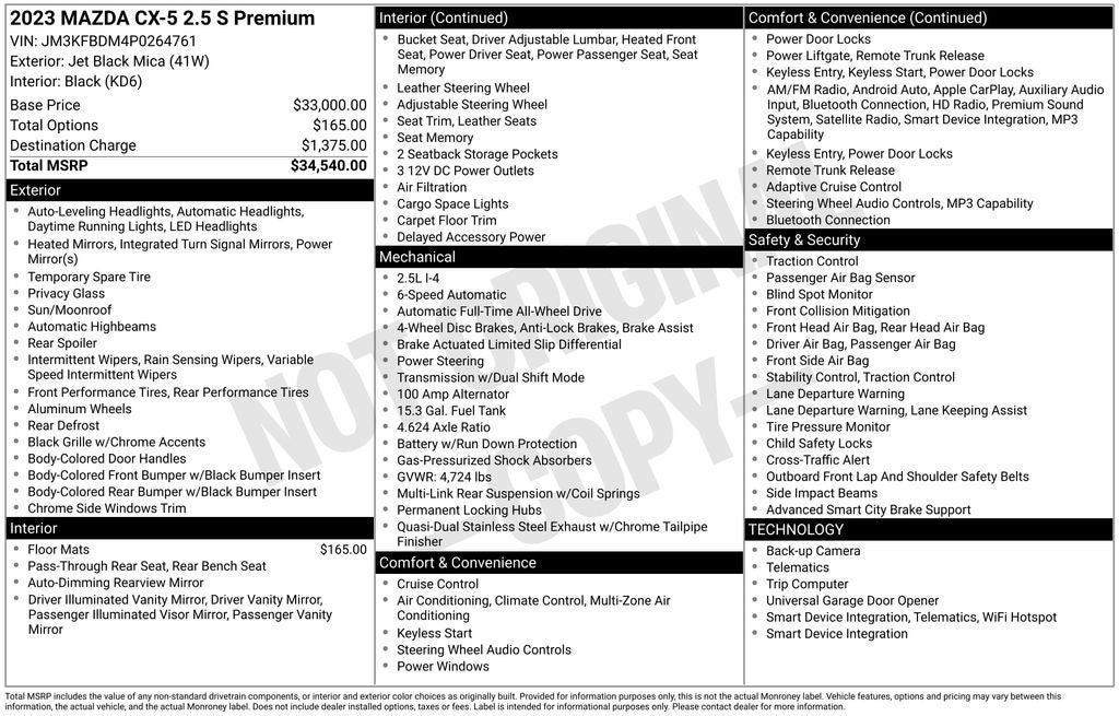mazda cx-5 2023 JM3KFBDM4P0264761 image mazda cx-5 2023 JM3KFBDM4P0264761 image