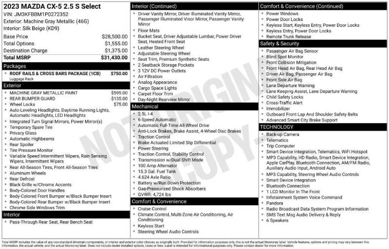 mazda cx-5 2023 JM3KFBBM1P0272352 image mazda cx-5 2023 JM3KFBBM1P0272352 image