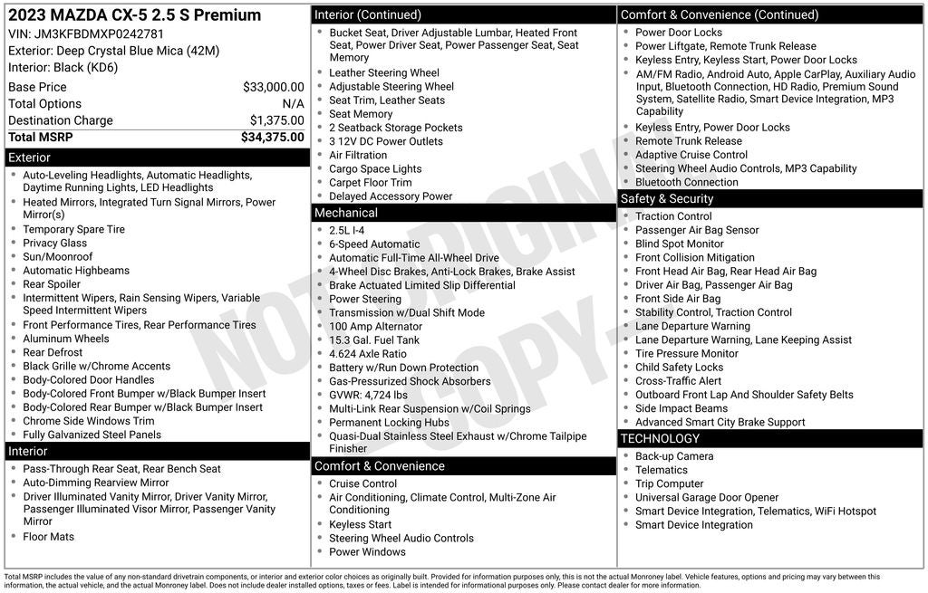 mazda cx-5 2023 JM3KFBDMXP0242781 image mazda cx-5 2023 JM3KFBDMXP0242781 image
