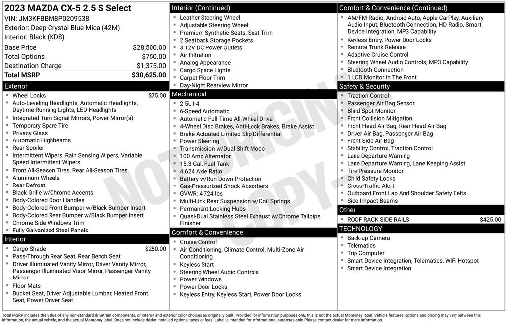 mazda cx-5 2023 JM3KFBBM8P0209538 image mazda cx-5 2023 JM3KFBBM8P0209538 image