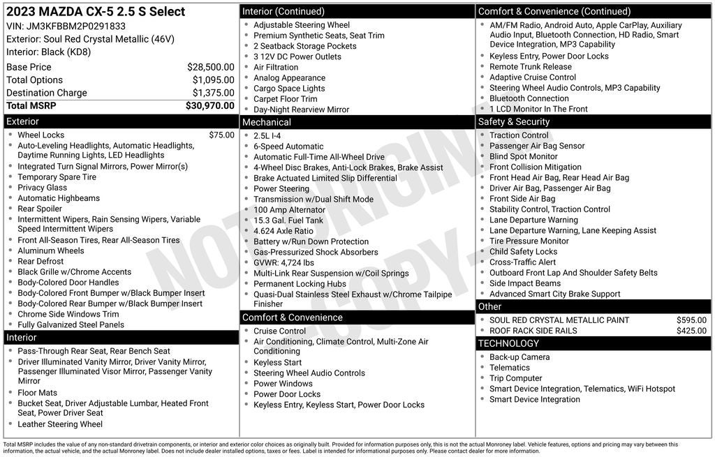 mazda cx-5 2023 JM3KFBBM2P0291833 image mazda cx-5 2023 JM3KFBBM2P0291833 image