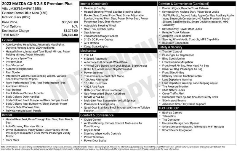 mazda cx-5 2023 JM3KFBEM9P0175556 image mazda cx-5 2023 JM3KFBEM9P0175556 image