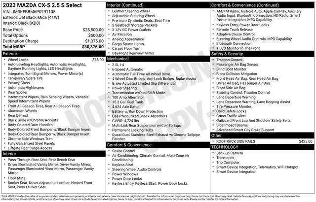 mazda cx-5 2023 JM3KFBBM6P0291138 image mazda cx-5 2023 JM3KFBBM6P0291138 image