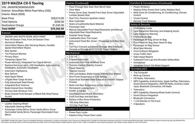 mazda cx-5 2019 JM3KFBCM5K0665309 image mazda cx-5 2019 JM3KFBCM5K0665309 image