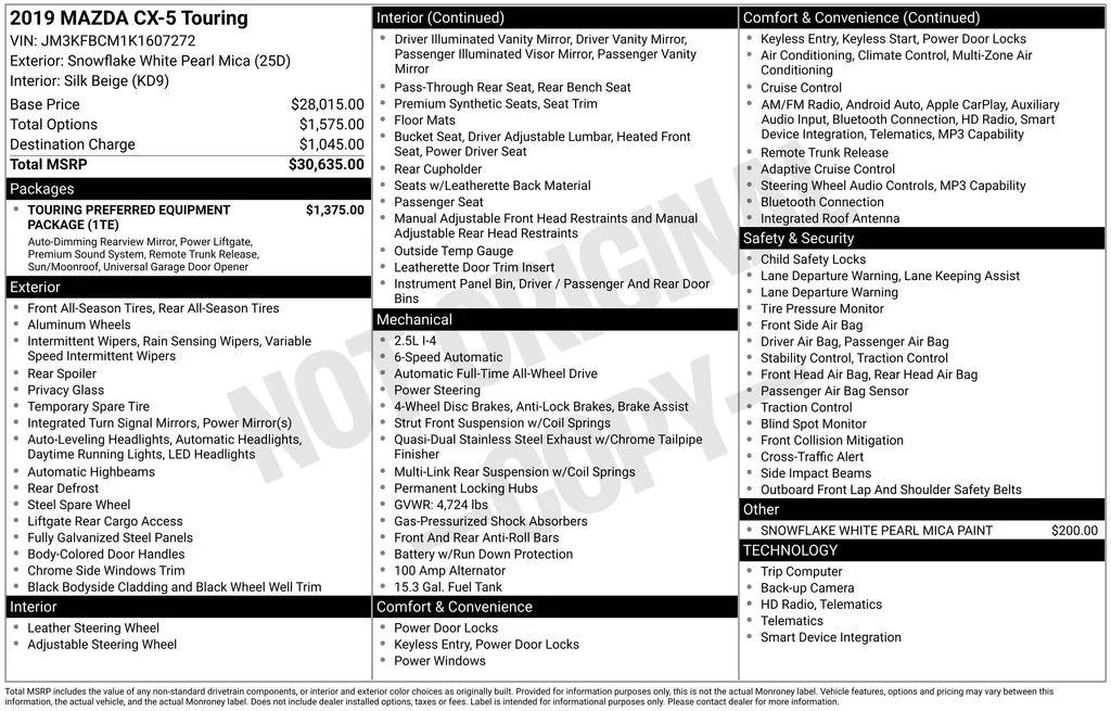 mazda cx-5 2019 JM3KFBCM1K1607272 image mazda cx-5 2019 JM3KFBCM1K1607272 image