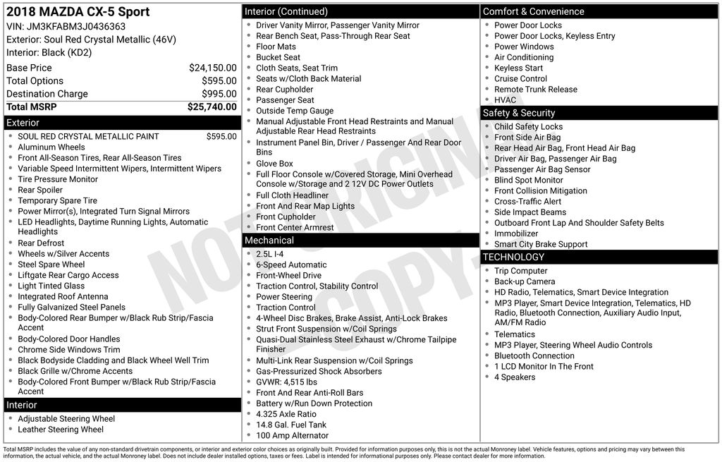 mazda cx-5 2018 JM3KFABM3J0436363 image mazda cx-5 2018 JM3KFABM3J0436363 image