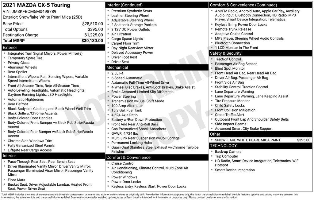 mazda cx-5 2021 JM3KFBCM5M0498789 image mazda cx-5 2021 JM3KFBCM5M0498789 image