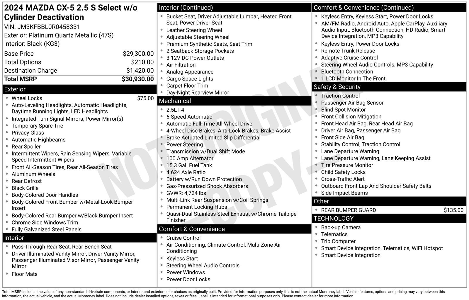 mazda cx-5 2024 JM3KFBBL0R0458331 image mazda cx-5 2024 JM3KFBBL0R0458331 image