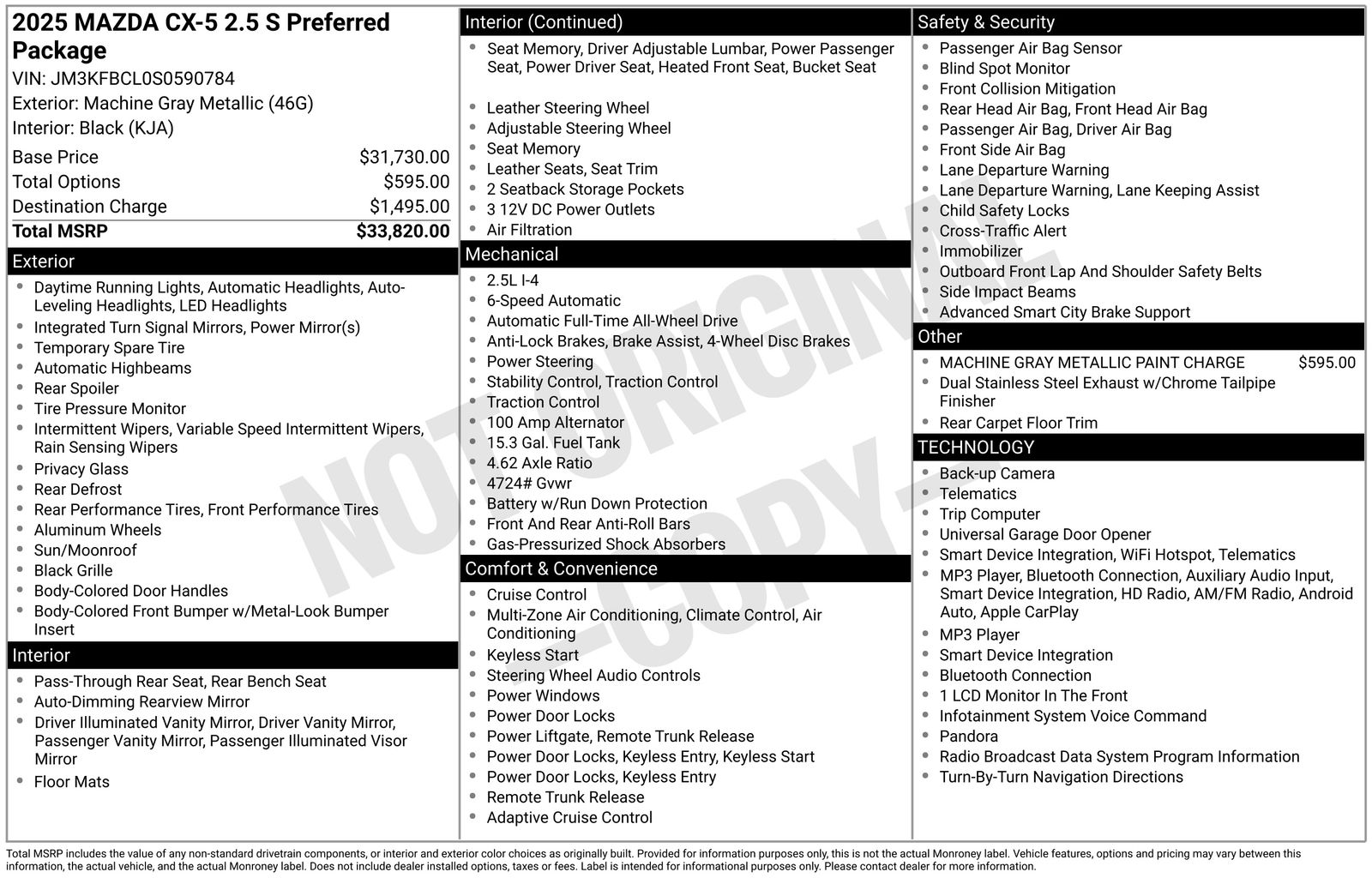 mazda cx-5 2025 JM3KFBCL0S0590784 image mazda cx-5 2025 JM3KFBCL0S0590784 image