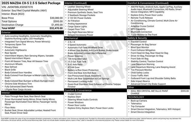 mazda cx-5 2025 JM3KFBBLXS0587070 image mazda cx-5 2025 JM3KFBBLXS0587070 image