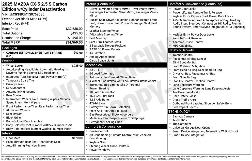 mazda cx-5 2025 JM3KFBCM1S0769585 image mazda cx-5 2025 JM3KFBCM1S0769585 image