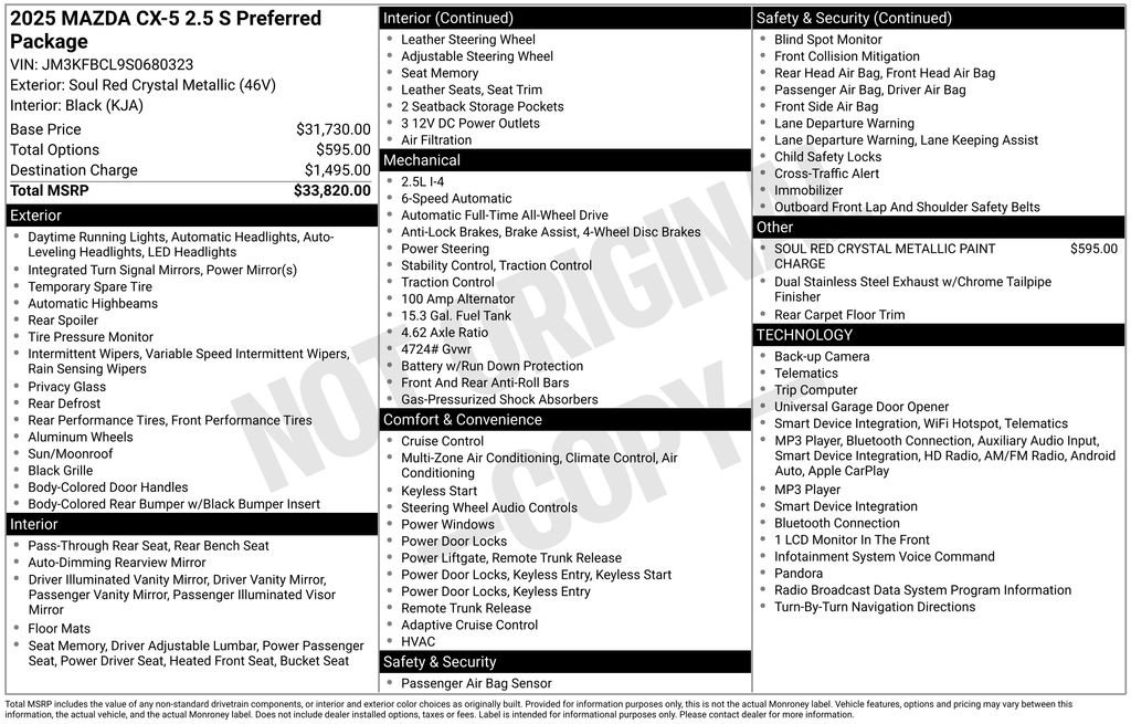 mazda cx-5 2025 JM3KFBCL9S0680323 image mazda cx-5 2025 JM3KFBCL9S0680323 image