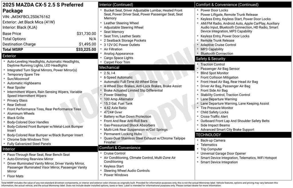 mazda cx-5 2025 JM3KFBCL2S0676162 image mazda cx-5 2025 JM3KFBCL2S0676162 image