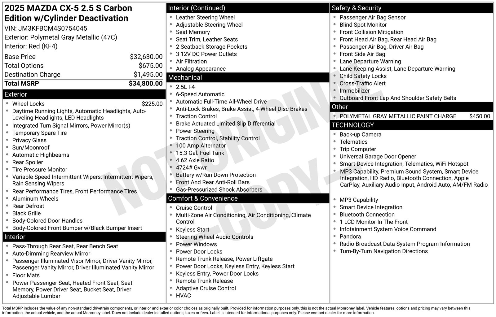 mazda cx-5 2025 JM3KFBCM4S0754045 image mazda cx-5 2025 JM3KFBCM4S0754045 image