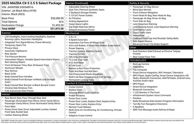 mazda cx-5 2025 JM3KFBBLXS0548916 image mazda cx-5 2025 JM3KFBBLXS0548916 image