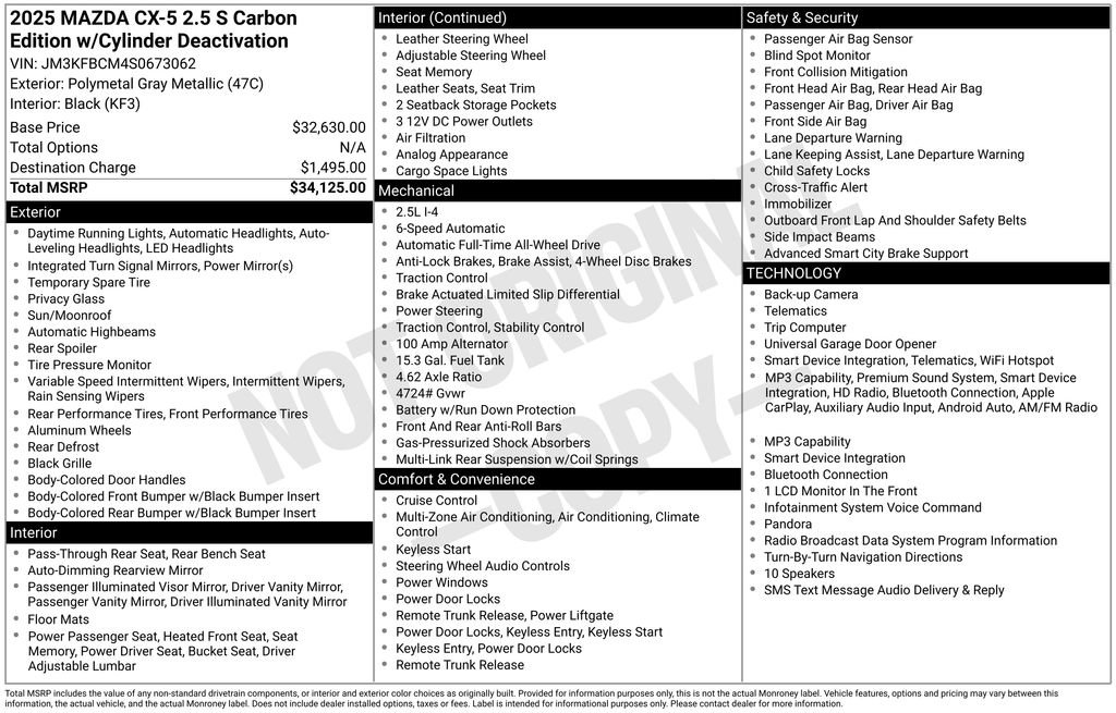 mazda cx-5 2025 JM3KFBCM4S0673062 image mazda cx-5 2025 JM3KFBCM4S0673062 image