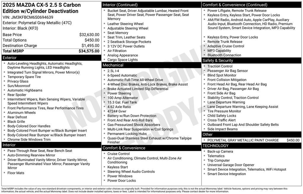 mazda cx-5 2025 JM3KFBCM6S0694639 image mazda cx-5 2025 JM3KFBCM6S0694639 image