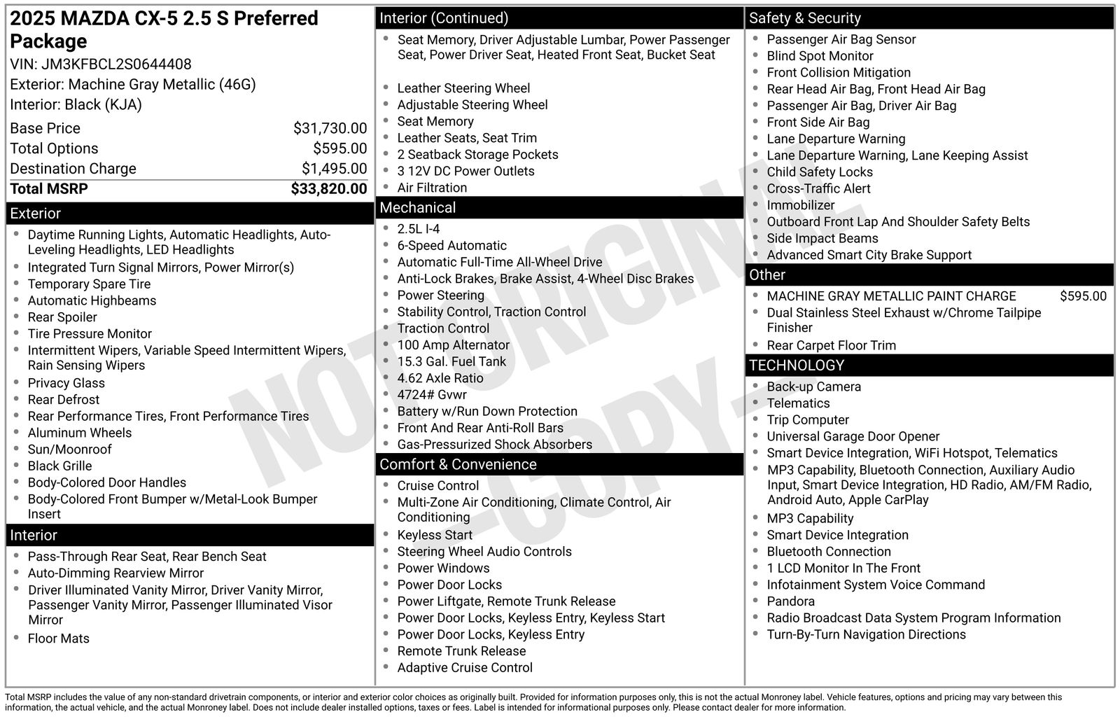 mazda cx-5 2025 JM3KFBCL2S0644408 image mazda cx-5 2025 JM3KFBCL2S0644408 image