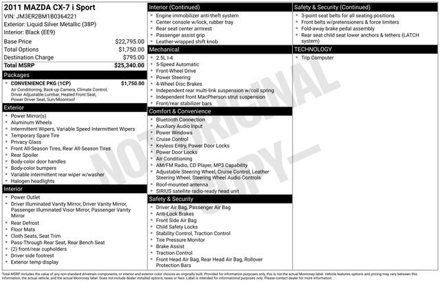 mazda cx-7 2011 JM3ER2BM1B0364221 image mazda cx-7 2011 JM3ER2BM1B0364221 image