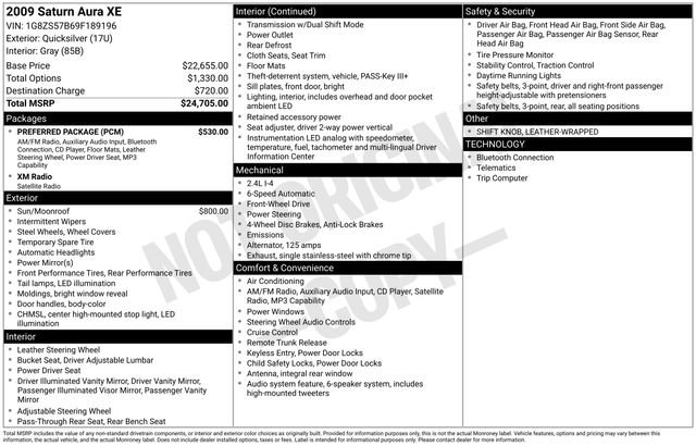 saturn aura 2009 1G8ZS57B69F189196 image saturn aura 2009 1G8ZS57B69F189196 image