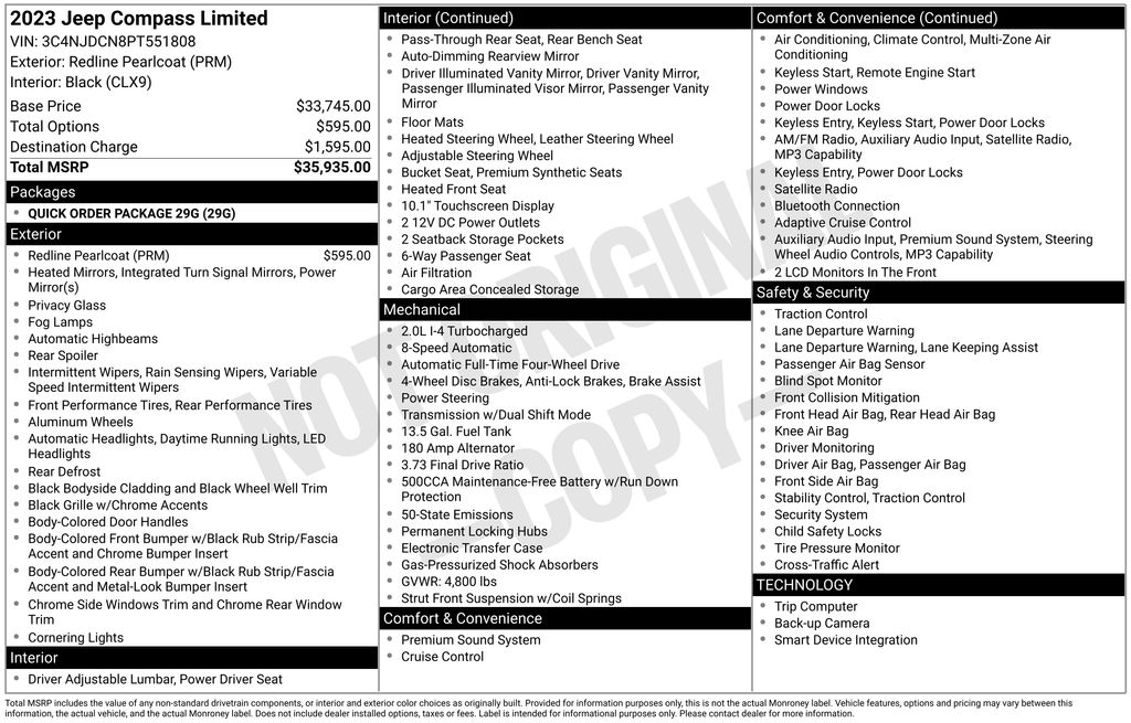 jeep compass 2023 3C4NJDCN8PT551808 image jeep compass 2023 3C4NJDCN8PT551808 image