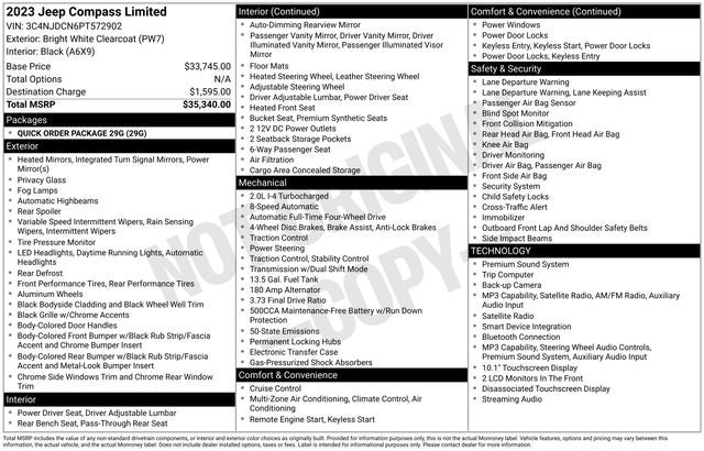 jeep compass 2023 3C4NJDCN6PT572902 image jeep compass 2023 3C4NJDCN6PT572902 image