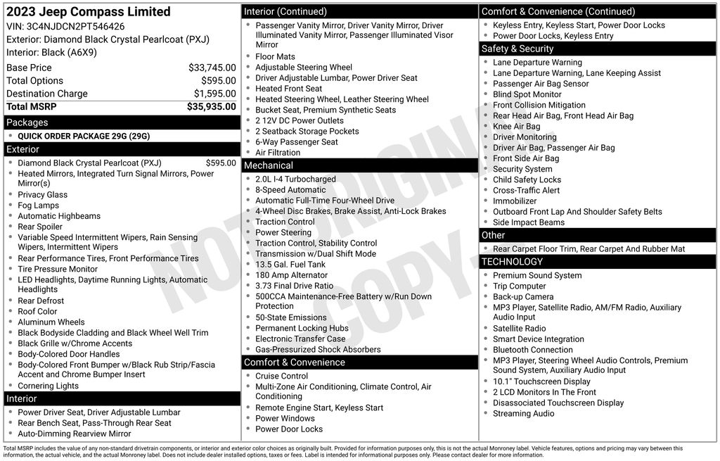 jeep compass 2023 3C4NJDCN2PT546426 image jeep compass 2023 3C4NJDCN2PT546426 image